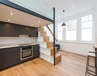 Contemporary mezzanine loft