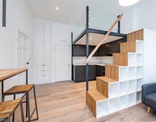 Contemporary mezzanine loft